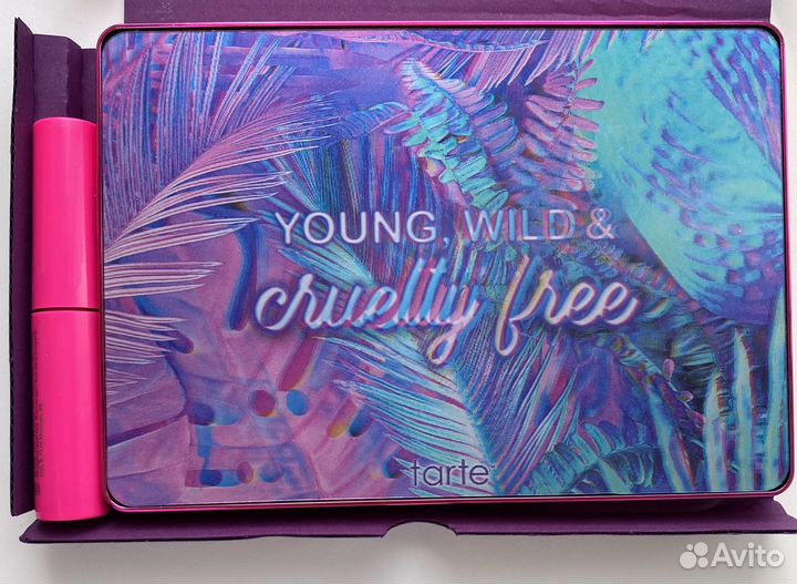Tarte. Eyeshadow Palette. Unleashed. Тени. Тушь