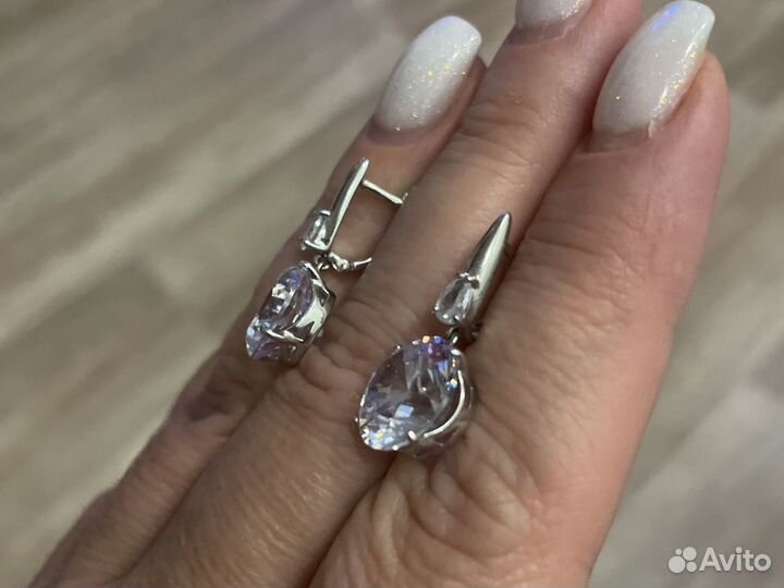 Серьги серебро 925