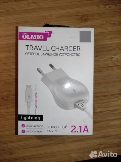 Зарядное Устройство iPhone/iPad 2.1a Olmio