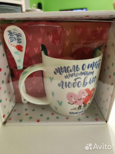 Кружка подарочная с ложкой