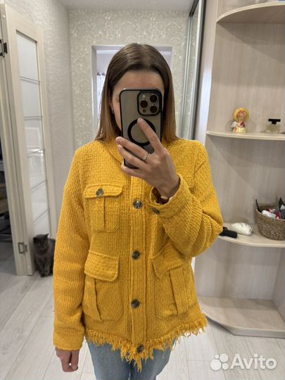 Жакет женский тонкий твид 44 46