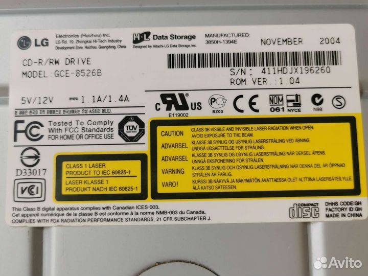 Приводы cd-rw, cd-r LG