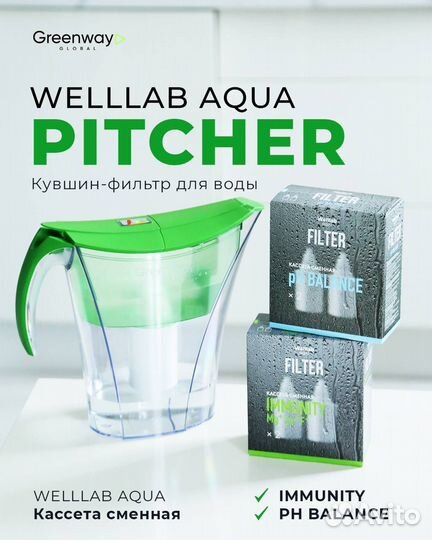 Welllab aqua Кувшин-фильтр