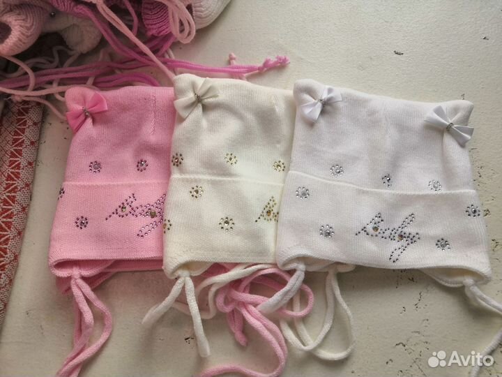 Шапочка вязаная детская