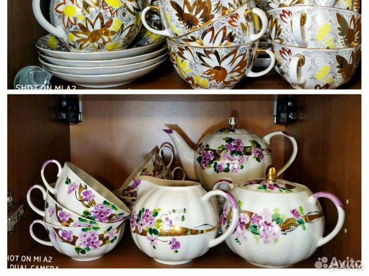 Фарфоровый чайный сервиз СССР