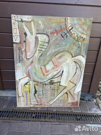 Картина холст масло 2 шт