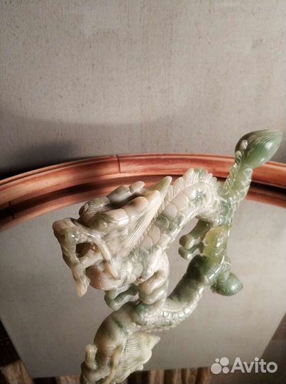 Дракон нефрит старый Китай
