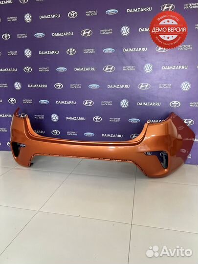 Бампер Задний Kia Rio 4 (2017) / оранжевый