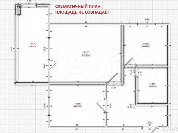 2-к. квартира, 40,8 м², 8/9 эт.