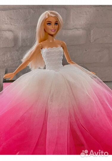 Платье, обувь, шуба для барби и кена