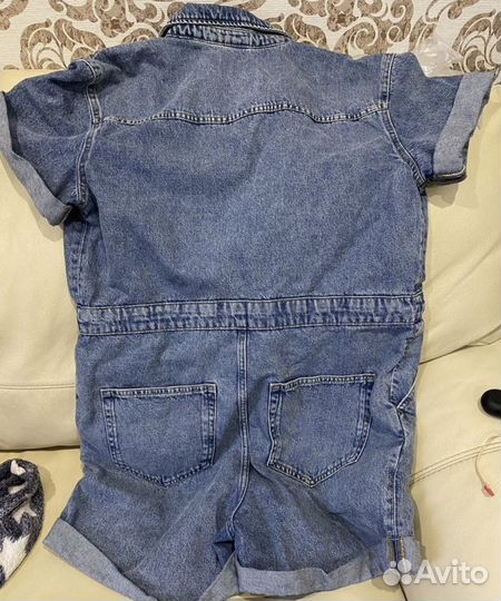 Джинсовый комбинезон 46