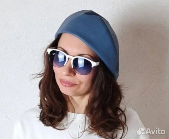 Берет женский, новый, кожаный берет