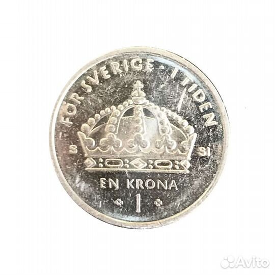 1 крона 2008 г., Швеция