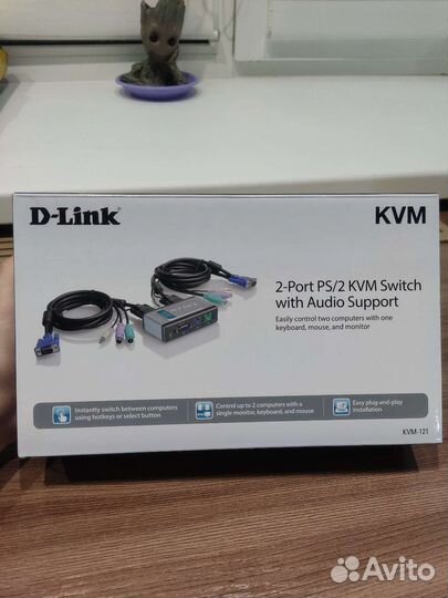 KVM переключатель D-Link KVM-121
