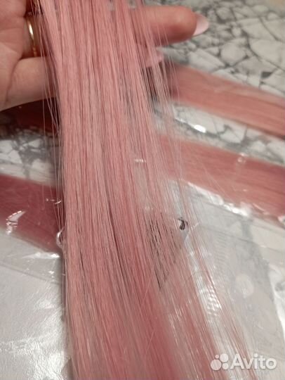 Волосы на заколках