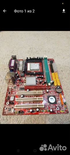 Материнская плата MSI+процессор sempron