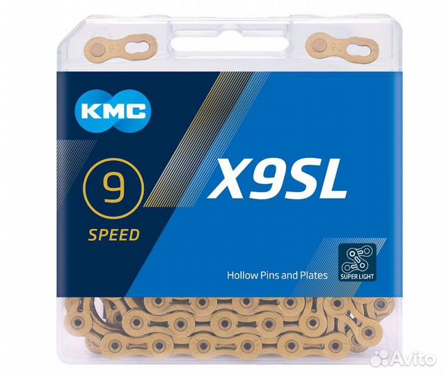 Цепь KMC Gold X9SL X10SL X10EL X11EL X11SL X12