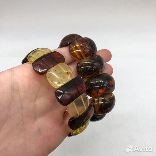 Янтарный браслет, винтаж