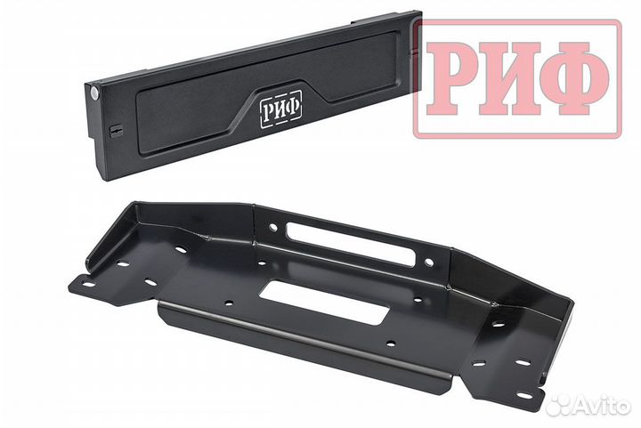 Площадка риф под лебёдку в штатный бампер УАЗ Патр