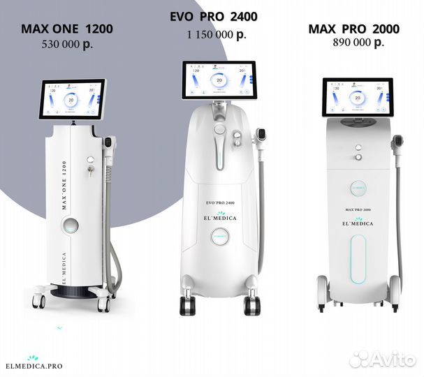 Диодный лазер El’Medica MaxPro 2000W 808 nm