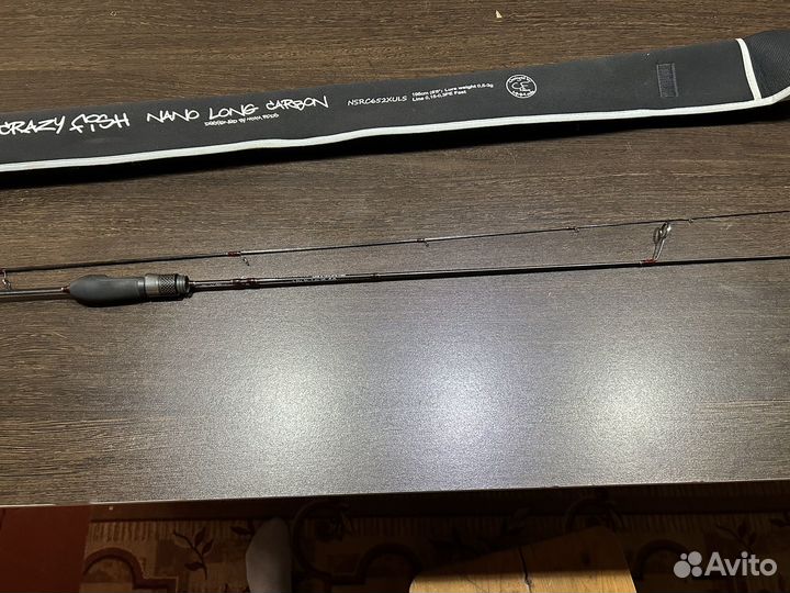Спининг crazy fish nano long carbon