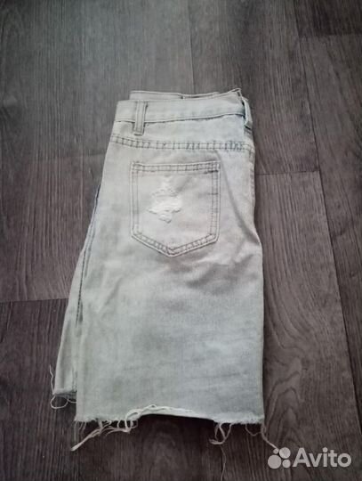 Джинсовая мини-юбка