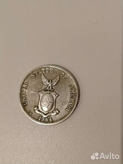 Американские Филиппины 25 центов