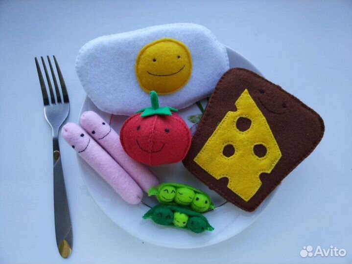 Детский набор игрушек в виде еды Happy bteakfast