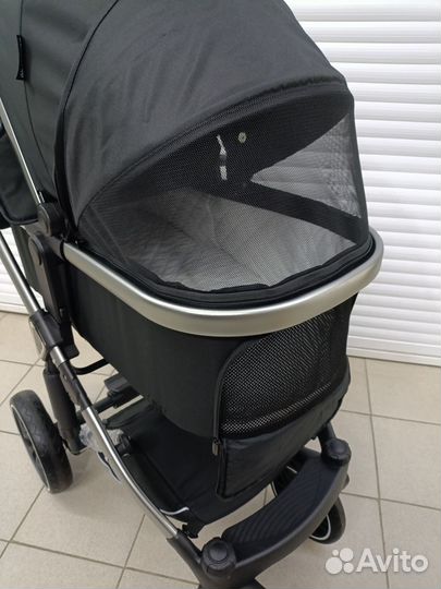 Новая коляска 3 в 1 с отличной амортизацией Luxmom