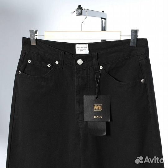 Джинсы stussy широкие черные