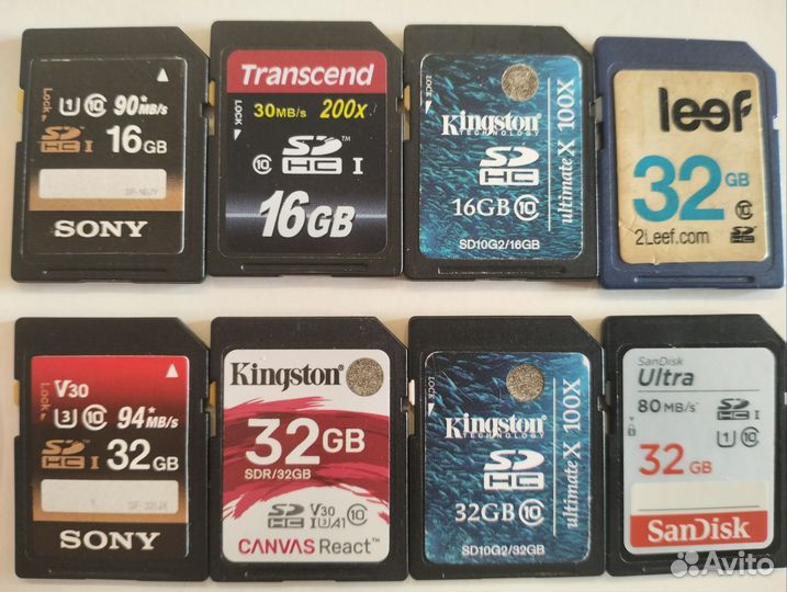 7 шт карта памяти sdhc 16 32 gb