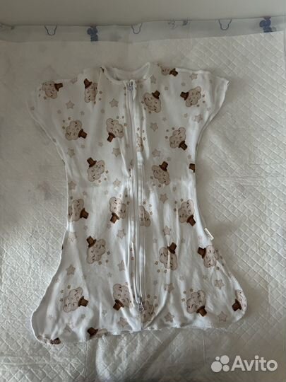 Пеленка кокон на молнии для новорожденного