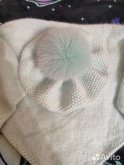 Берет и бактус из пуха норки