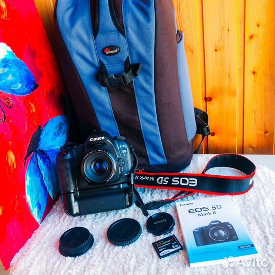 Canon 5D mark II объектив рюкзак батблок