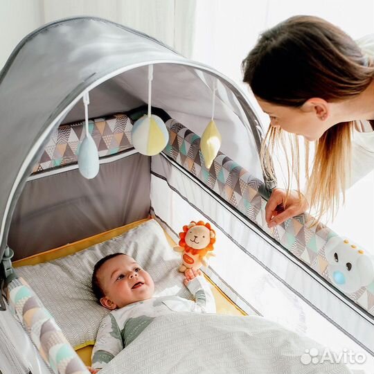 Прокат аренда кроватки манежа с матрасом
