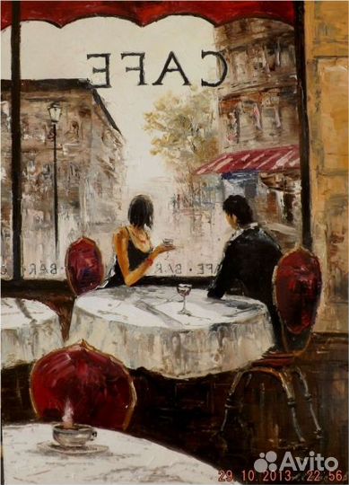 Картина маслом на холсте в раме