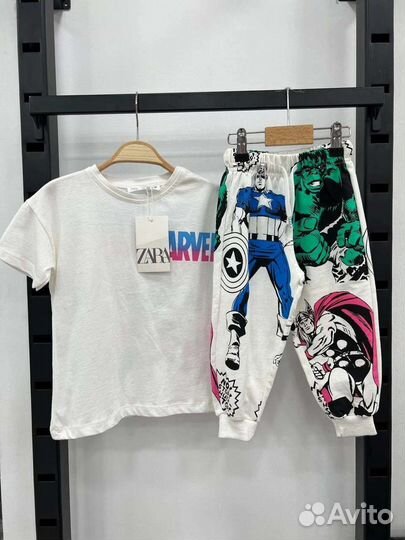 Костюм детский для мальчика новый zara Marvel