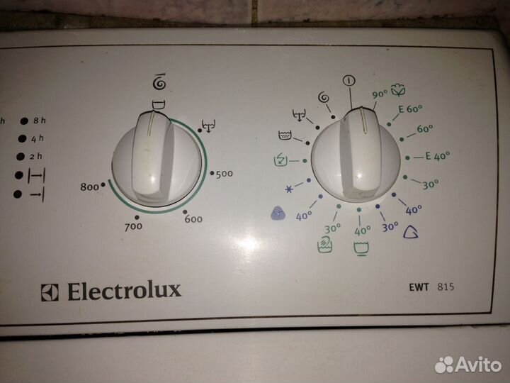 Вертикальная машинка electrolux