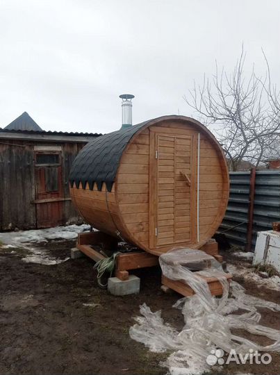 Баня бочка 2 метра