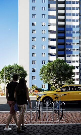 2-к. квартира, 53,8 м², 18/25 эт.