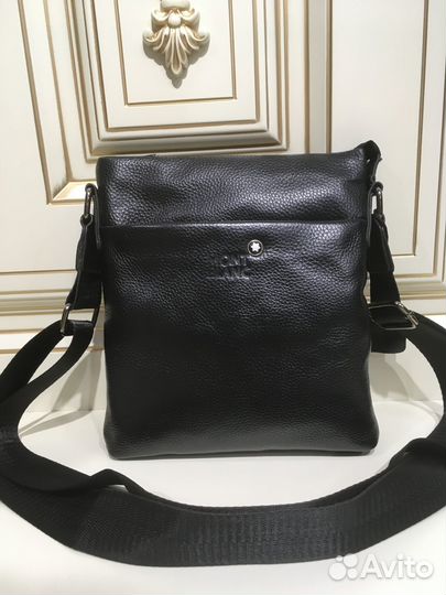 Мужская кожаная сумка MontBlanc