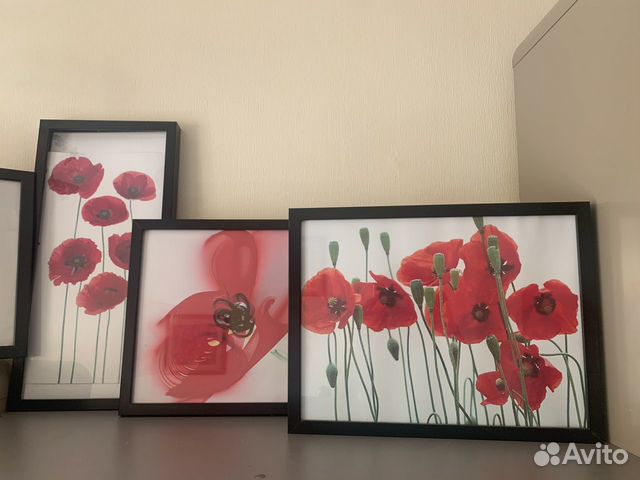 4 рамы Икея с постерами Маки
