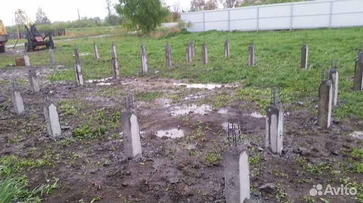 Сваи забивные железобетон, монтаж