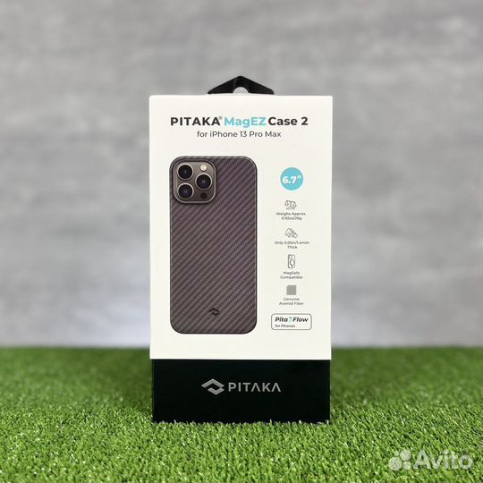 Чехол Pitaka iPhone 13 Pro Max - Черный - KI1301PM