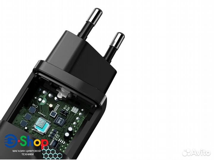 Сетевое зарядное Baseus 65W GaN Lite PD3.0 QC4.0