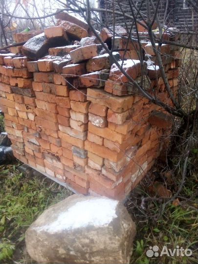 Кирпич красный б/у