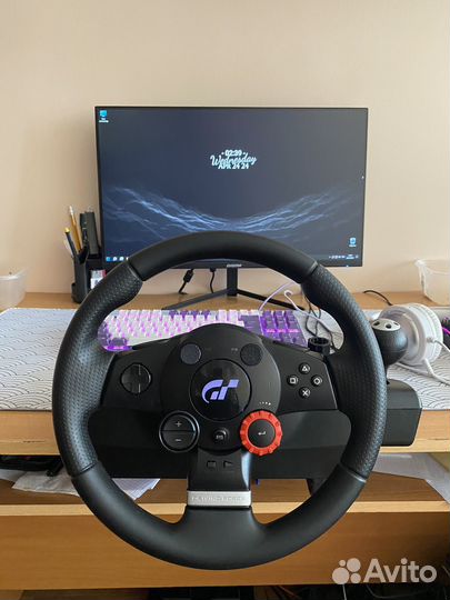 Игровой руль logitech driving force gt
