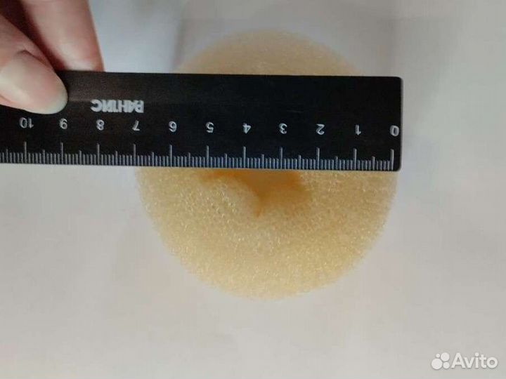 Губка резинка бублик для создания пучка из волос