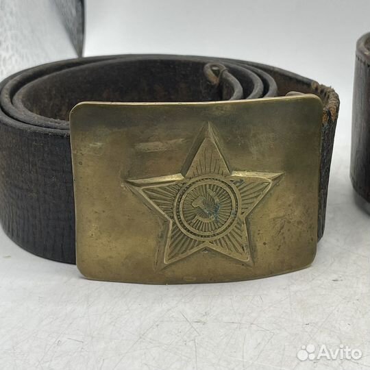 Ремни Пояса Военные Офицерские Кожаные Времен СССР