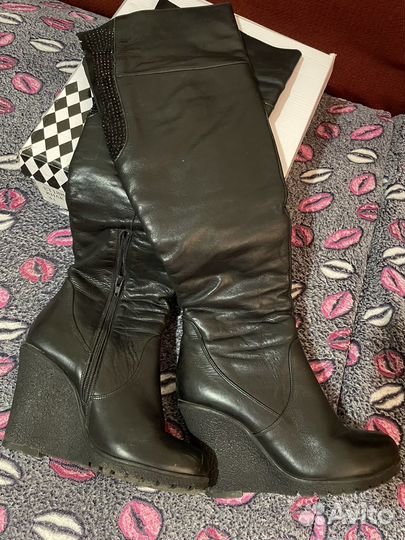 Ботфорты. Натуральная кожа